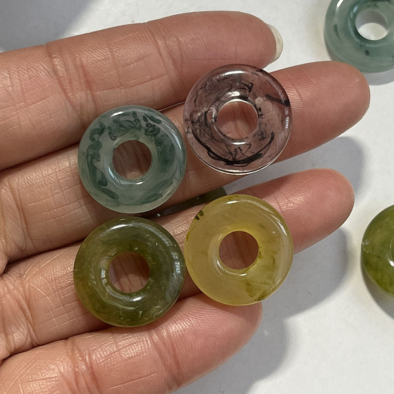 Resin Spacer Beads 20mm Vintage Misty Style 100pcs 4