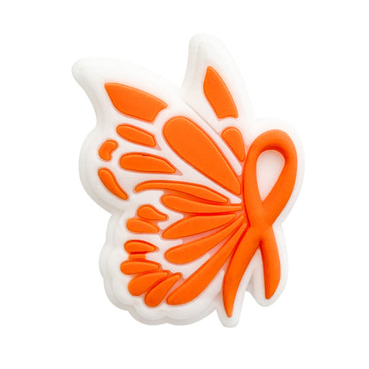 Silicone Focal Beads Butterfly Bow Tie Colorful Pattern 20pcs 4