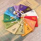 Cotton Linen Drawstring Bags Colorful Lotus Print 8x10-12x15cm 2pcs