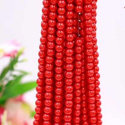 Pearl Glass Beads 8mm Imitation Lustrous Pastel Mixed 1000pcs 13