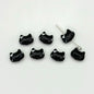 Kitten Metal Beads 12mm Baking Painted Colorful 10pcs 14