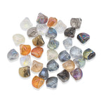 Electroplated Shell Glass Beads 10mm Glossy Ridged Surface 60pcs 5