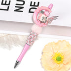 Plating Butterfly Crescent Moon Acrylic Beads 39*42mm UV Mixed 50pcs 2