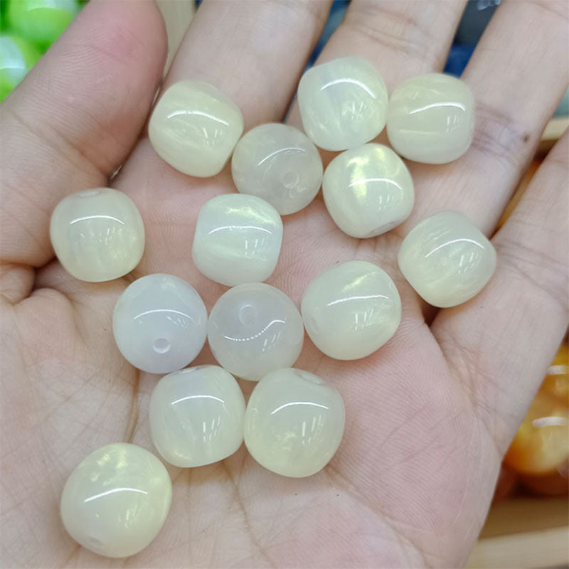 Imitation Opal Gradient Chunky Resin Beads 12mm Orange 40pcs 8