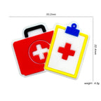 Silicone Focal Beads First Aid Kit Clipboards and Medical Cases 20pcs 2