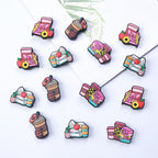 Silicone Focal Beads Coffee Sunflower Holding Coffee Cup 20pcs 2