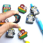 Silicone Focal Beads Candy Baseball Coffee Machine Set 20pcs 3
