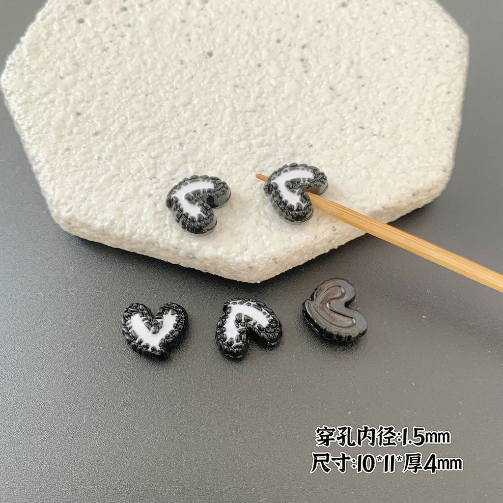 Baking Painted Series Metal Beads Colorful Glossy Alloy 20pcs 6