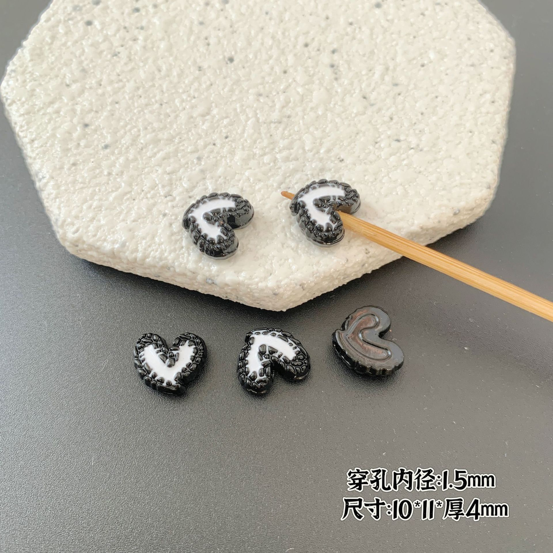 Baking Painted Series Metal Beads Colorful Glossy Alloy 20pcs 6