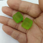 Rubberized Ice Texture Square Acrylic Beads 14mm Frosted Matte 100pcs 8