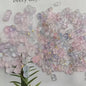 Acrylic Peanut Spacer Beads 3x6 6x11mm Transparent Frosted Gilded 1000pcs 11