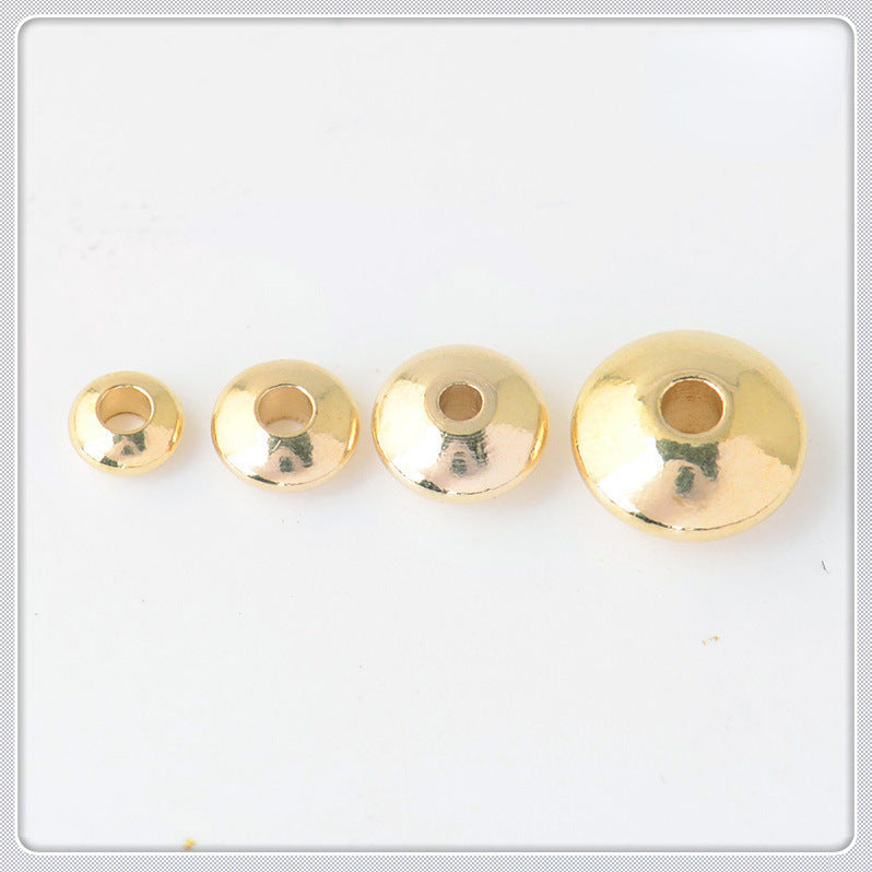 Brass UFO Spacer Beads 4-8mm Smooth Finish 100pcs 3