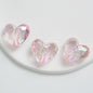 Transparent UV Plating Faceted Pentagram Love Acrylic Beads 19-20mm 50pcs 15