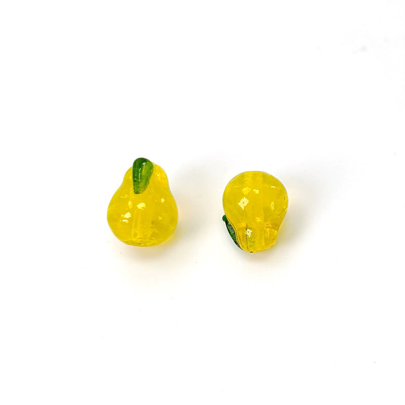 Hand Painted Enamel Glass Beads Juicy Fruit Series 1pc 10
