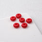 Acrylic Pumpkin Spacer Beads 8mm Striped 50pcs 6