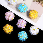 Embellished Bubblegum Beads 18mm Bee and Flower Design 10pcs 2