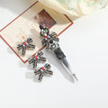 Lace Bow Rhinestone Beads 40mm Acrylic Multicolor 10pcs 3