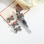 Lace Bow Rhinestone Beads 40mm Acrylic Multicolor 10pcs 3
