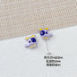 Helicopter and Satellite Metal Beads 17mm Painted Pastel Alloy 10pcs 9