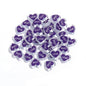 Heart Acrylic Beads 20mm White Transparent Love Horizontal Hole 20pcs 11