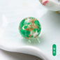 Lampwork Glass Beads Round 10mm 12mm Colorful Gold Foil 50pcs 12