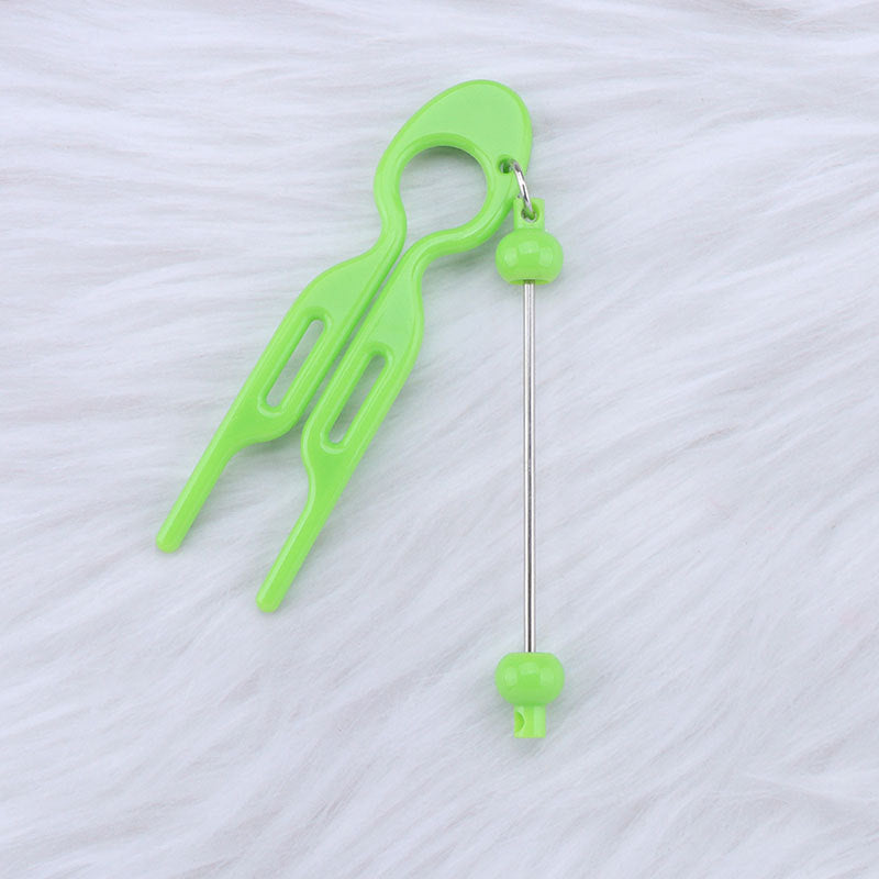 Beadable U Shaped Updo Comb Resin Lightweight Vibrant Colors 6