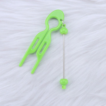 Beadable U Shaped Updo Comb Resin Lightweight Vibrant Colors 6