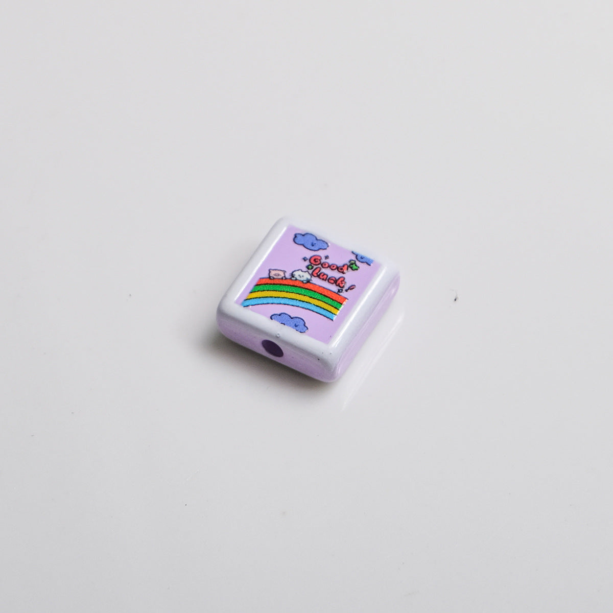Polaroid Square Acrylic Beads 25mm Mini Camera Designs 10pcs 24