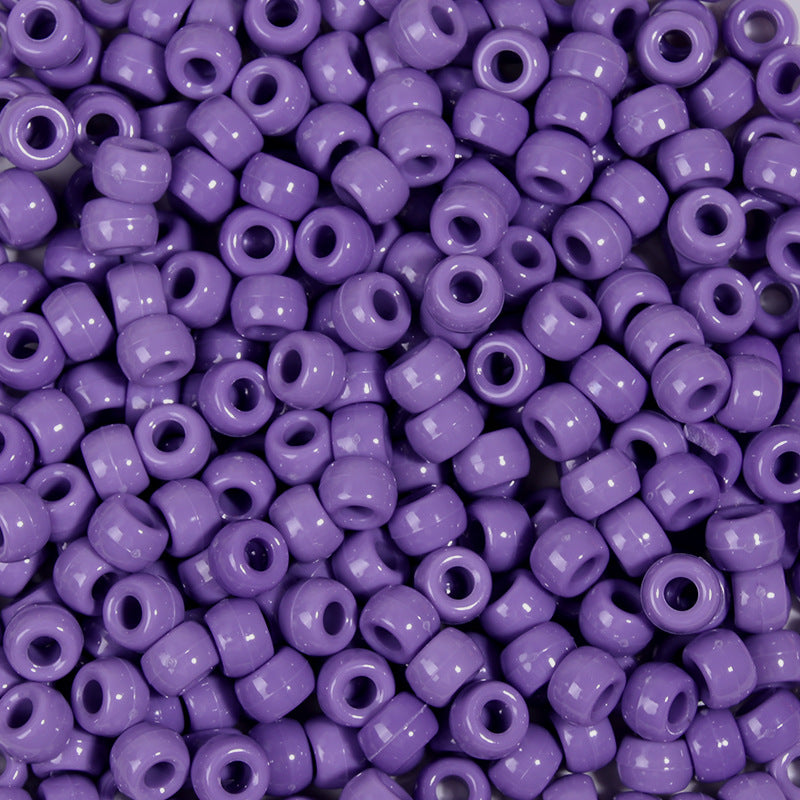 Multicolor Pony Beads Acrylic 9mm Smooth Finish 100pcs 29