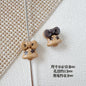 Bell and Bow Metal Beads 13mm Baking Painted Colorful 10pcs 10