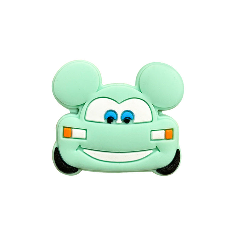 Silicone Focal Beads Automotive Car Design with Mouse Ears and Bright Expressions 20pcs 4