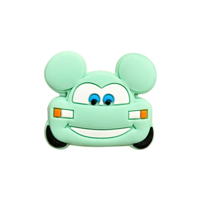 Silicone Focal Beads Automotive Car Design with Mouse Ears and Bright Expressions 20pcs 4