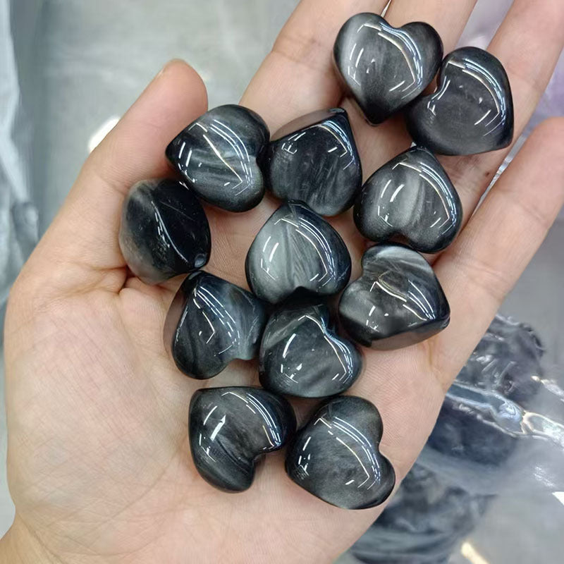Gradient Heart Resin Beads 20mm Glossy Color Transition 20pcs 8