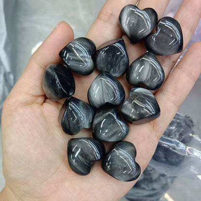 Gradient Heart Resin Beads 20mm Glossy Color Transition 20pcs 8