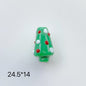Hand Painted 3D Christmas Lampwork Glass Beads Snowman Santa Motifs 1pc 12
