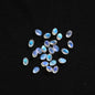 Transparent Czech Glass Petal Beads 6x8mm Soft Pastel Iridescent 100pcs 13