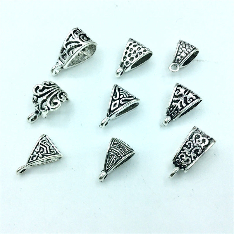 Alloy Bead-Hanger Spacer Beads Vintage Tibetan Style 100pcs 2