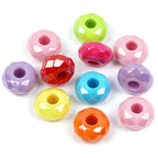 Acrylic Spacer Beads 14mm Candy Solid Color Large Hole 100pcs 5