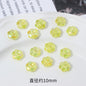 Transparent Faceted Plum Acrylic Beads 10mm Colorful Assorted 50pcs 14