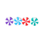 Flat Clay Beads 10mm Alp Sweet Pinwheel Pattern Polymer 100pcs 5