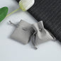 Microfiber Drawstring Pouches Imitation Leather Solid Colors 1pc 7x8 or 8x10cm 16