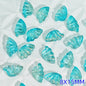 Iridescent Half Butterfly Wings Glass Beads 8x15mm 50pcs 16