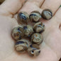 Gradient Resin Beads 16mm Round Dark Ocean Colors Glossy 20pcs 13