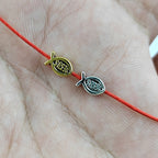 Fish Shaped Metal Beads 8mm Vintage Jesus Design 300pcs 5