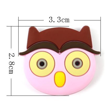 Silicone Focal Beads Owl Big Eyes Pastel Woodland 20pcs 3