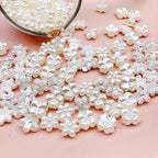 Pearl Flower Acrylic Beads 10-11mm Japanese Imitation 20pcs 4