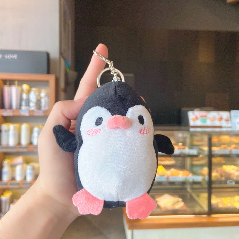Plush Penguin Keychain Soft Pastel Animal Charm 10