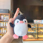 Plush Penguin Keychain Soft Pastel Animal Charm 10