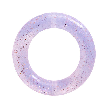 Circle Love Glitter Silicone Focal Beads Glitter Design 10pcs 7