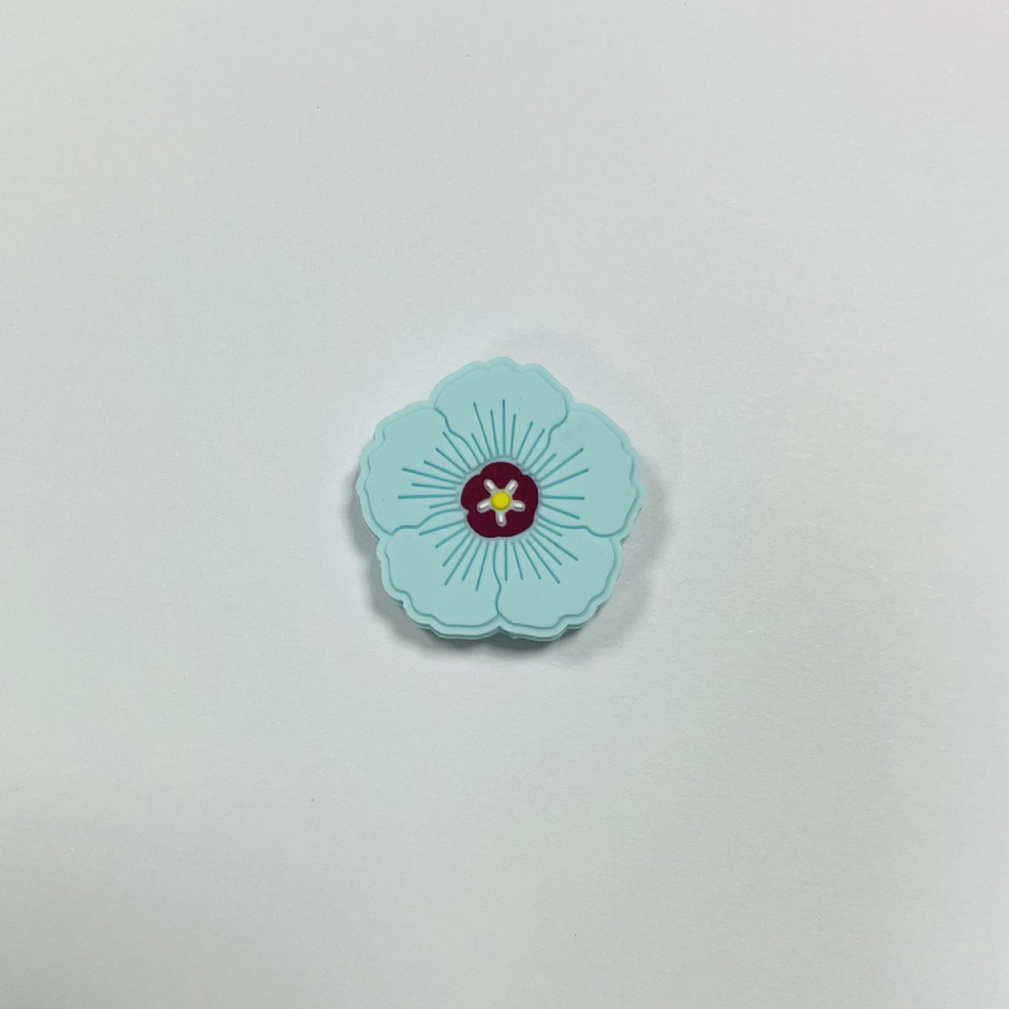 Silicone Focal Beads Flower Pastel Petal Detail 20pcs 7